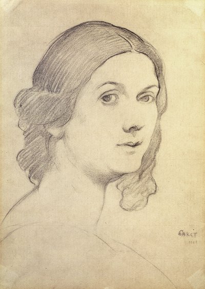 Portrait of Isadora Duncan, 1908 by Leon Bakst